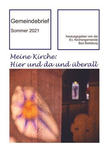 Titelseite Gemeindebrief Sommer 2021
